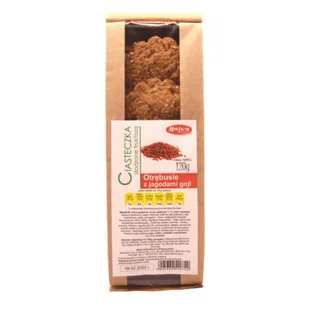 Ciasteczka Otrębusie Z Jagodami Goji Zdrowa Przekąska 100G Malwa - Przekąski dla dzieci - miniaturka - grafika 1