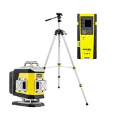 Poziomice laserowe - ZESTAW Laser krzyżowy Nivel System CL4G zielony + statyw SJJM1EX + czujnik CLS4 Nivel System - miniaturka - grafika 1