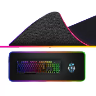 Podkładka Pod Mysz I Klawiaturę Dla Graczy Rgb Led Nice Life - Podkładki pod mysz - miniaturka - grafika 1