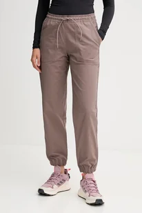 Columbia spodnie ROC Ripstop damskie kolor brązowy high waist 2135771 - Spodnie sportowe damskie - miniaturka - grafika 1