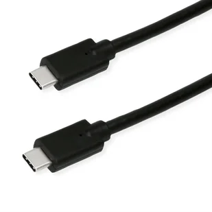 Kabel ROLINE GREEN USB 3.2 Gen 2x2, Emark, C-C, M/M, 20Gbit/s, 100W, zwart, 1 m - Kable USB - miniaturka - grafika 1