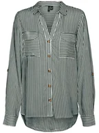 Bluzki damskie - Vero Moda Bluzka w kolorze biało-czarnym - miniaturka - grafika 1