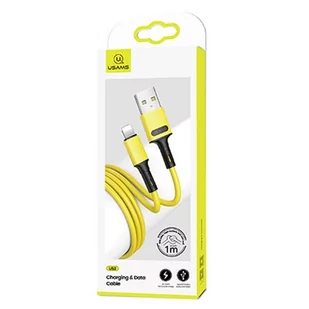 USAMS Kabel U52 lightning 2A Fast Charge 1m żółty/ - Kable USB - miniaturka - grafika 1