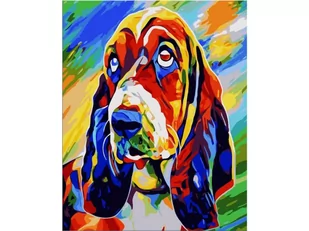 Obraz Malowanie Po Numerach Rama 40X50Cm Basset Hound - Pies W Kolorze - Malowanie po numerach - miniaturka - grafika 1