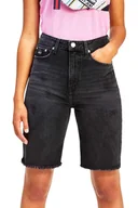 Spodenki damskie - Spodenki damskie Tommy Jeans Harper bermudy bawełniane-W24 - miniaturka - grafika 1
