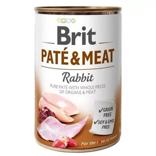 Brit Pate & meat rabbit 400 g - Mokra karma dla psów - miniaturka - grafika 2