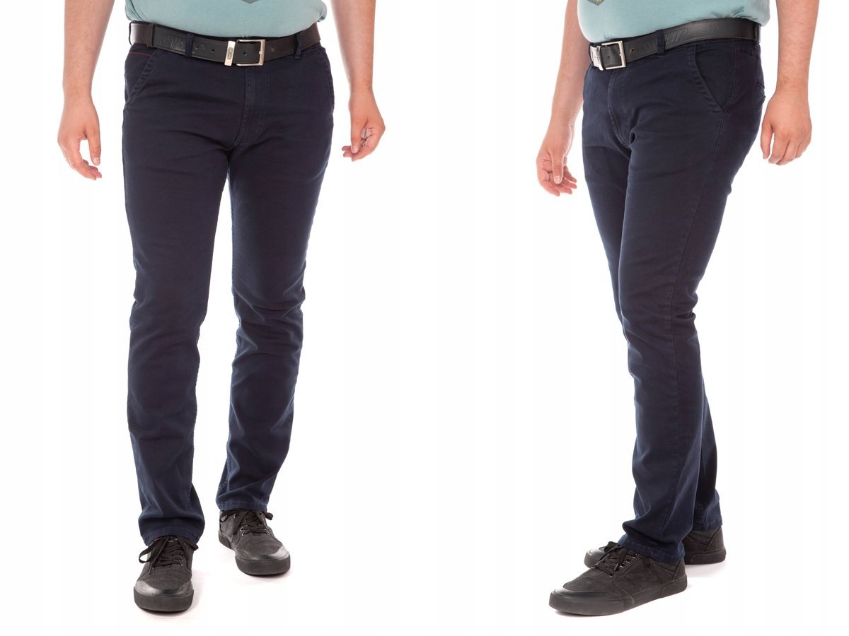 SPODNIE MĘSKIE CHINOSY SHARK PL OLIVIER 100cm/L32