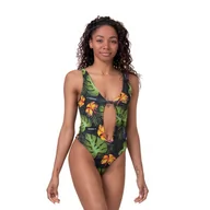 Stroje kąpielowe - Damski jednoczęściowy strój kąpielowy Nebbia High Energy Monokini 560, Jungle Green, S - miniaturka - grafika 1
