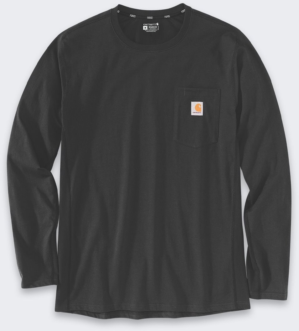 Carhartt Koszulka Carhartt Force Midweight Pocket Black
