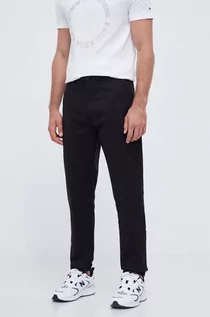 Spodnie męskie - Calvin Klein spodnie męskie kolor czarny proste - grafika 1