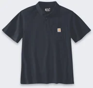 Koszulki męskie - Koszulka Carhartt Loose Polo Navy - miniaturka - grafika 1