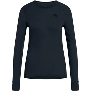 Koszulka termoaktywna z długim rękawem damska ODLO Active Warm BL Top Crew Neck - Koszulki i topy damskie - miniaturka - grafika 1