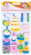 Zabawki kreatywne - Astra Naklejki dekoracyjne party 16 szt. - miniaturka - grafika 1