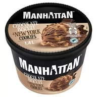 Lody i desery lodowe - Manhattan Lody czekoladowe i lody o smaku ciasteczkowym z Nowego Jorku 1400 ml - miniaturka - grafika 1