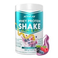 Odżywki białkowe - Odżywka białkowa ACTIVLAB Whey Protein Shake Slim & Fit Owoce leśne (350 g) Bez cukru - miniaturka - grafika 1