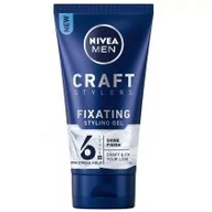 Kosmetyki do stylizacji włosów - Nivea Men Craft Stylers Fixating Shine żel do włosów 150ml - miniaturka - grafika 1