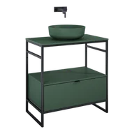 Szafki łazienkowe - ELITA  INDUS 80 1S FOREST GREEN MATT DO STELAŻA SZAFKA PODUMYWALKOWA STOJĄCA NA NÓŻKACH 168750 - miniaturka - grafika 1