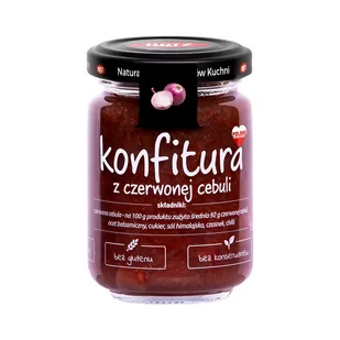 Hotz Konfitura z czerwonej cebuli HOTZ, 156g - Koncentraty warzywne, przeciery - miniaturka - grafika 1