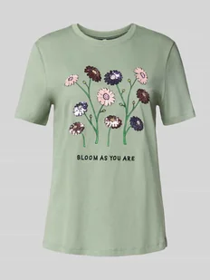 T-shirt o kroju regular fit z czystej bawełny model ‘KITA’ - Koszulki i topy damskie - miniaturka - grafika 1