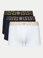 Majtki męskie - Versace Komplet 3 par bokserek AU10326 1A10011 Kolorowy - miniaturka - grafika 1