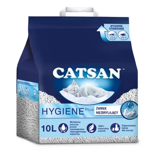 Catsan CATSAN Hygiene Plus 10l naturalny żwirek dla kota 49072-uniw - Żwirek dla kotów - miniaturka - grafika 1