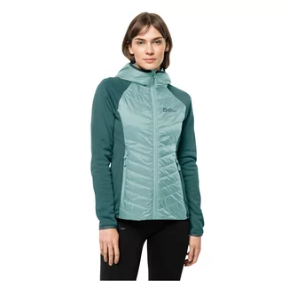 Kurtki damskie - Kurtka hybrydowa damska Jack Wolfskin ROUTEBURN PRO HYBRID W sea foam - XS - grafika 1