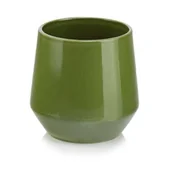 Donice - Osłonka ceramiczna dark green 15 cm - miniaturka - grafika 1