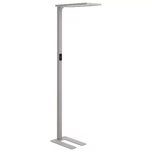 Lampa podłogowa LED metalowa srebrna ORION - Lampy stojące - miniaturka - grafika 1