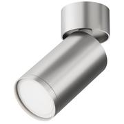 Lampy sufitowe - Sufitowy reflektorek Focus S C050CL-U-1S Maytoni tuba srebrna - miniaturka - grafika 1