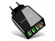 Ładowarki do telefonów - ŁADOWARKA SIECIOWA QUICK CHARGE 3.0 4x USB - miniaturka - grafika 1