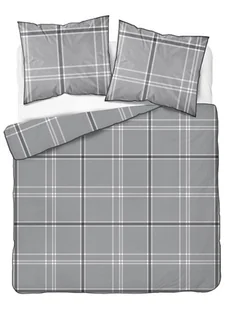 Pościel perkal z bizą 200x220 5240a szara kratka - Pościel Pościel perkal z bizą 200x220 5240a szara kratka - Pościel - miniaturka - grafika 1