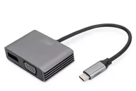 Adaptery i przejściówki - Kabel adapter graficzny USB Typ C na DisplayPort/V GA 4K 30Hz DA-70827 - miniaturka - grafika 1