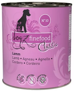 Dogz Finefood N.10 Jagnięcina Puszka 800g 13029 - Mokra karma dla psów - miniaturka - grafika 1