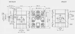 Pompa + Multiplikator na WOM 50cm3 / OBR. 102L zestaw - Akcesoria do hydrauliki siłowej - miniaturka - grafika 9