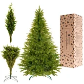 Oświetlenie świąteczne - Świerk naturalny, drzewko świąteczne 180 cm choinka sztuczna, produkcja polska - miniaturka - grafika 1