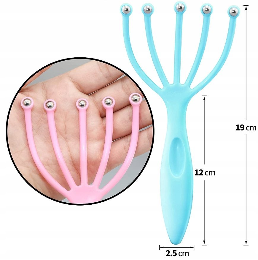 AJURWEDYJSKI MASAŻER DO SKÓRY GŁOWY RELAKS MASAŻ