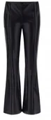 Spodnie damskie - GUESS CZARNE ELEGANCKIE SPODNIE Z EFEKTEM SKÓRY W DZWONY XS 2CC - miniaturka - grafika 1
