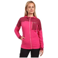 Bluzy sportowe damskie - Bluza damska Kilpi Memphis-W Rozmiar: M / Kolor: różowy - miniaturka - grafika 1