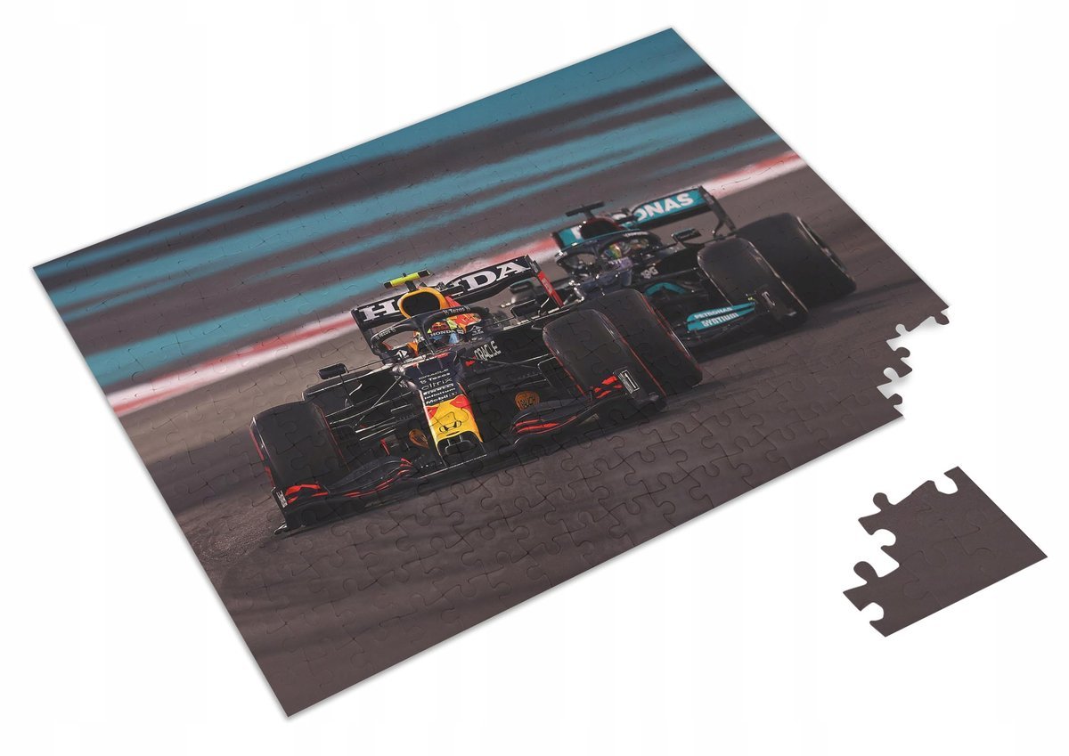Puzzle Bolid F1 Red Bull Max Verstappen + Imię pudełko A3 252 el. #2