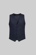 Kamizelki męskie - kamizelka zogno slim fit granatowy - miniaturka - grafika 1