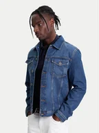 Kurtki męskie - United Colors Of Benetton Kurtka jeansowa 2IPC53GV8 Granatowy Regular Fit - miniaturka - grafika 1