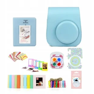 LOVEINSTANT Zestaw akcesoriów 8w1 do FUJIFILM Instax Mini 11 Niebieski - Torby fotograficzne i futerały - miniaturka - grafika 1