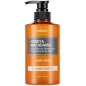 Kosmetyki do kąpieli - Kundal Honey & Macadamia Żel do mycia ciała, Bursztynowa Wanilia - miniaturka - grafika 1