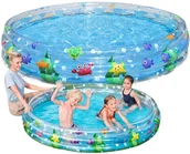 Pływanie - Duży Brodzik BASENIK RYBKI 183CM Dmuchany basen ogrodowy dla dzieci Bestway - miniaturka - grafika 1