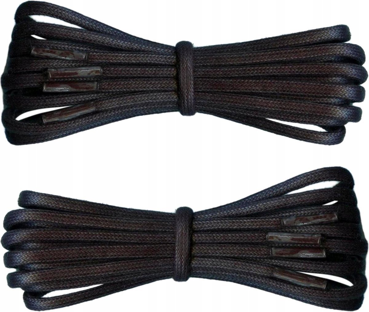 WOSKOWANE Sznurówki CZARNE Sznurowadła 90 cm GRUBE 0,5 Okrągłe 5 mm G15-97