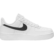 Buty sportowe damskie - Nike Air Force 1 '07, damskie niskie buty sportowe, Biały Czarny Biały, 38 EU - miniaturka - grafika 1