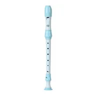 Instrumenty dęte - Dabell DSR-310G Blue flet sopran prosty plastik niebieski system niemiecki 3-częściowy pokrowiec - miniaturka - grafika 1