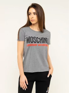 Koszulki i topy damskie - Moschino Underwear & Swim T-Shirt A1905 9003 Szary Regular Fit - grafika 1