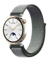 Akcesoria do smartwatchy - opaska pasek bransoleta NYLON Garmin GARMIN VENU 2S / VENU 3S / Vivoactive 4S / Huawei Watch GT 4 41mm 18mm oliwkowy - miniaturka - grafika 1