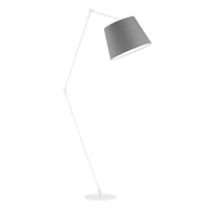 Lampy stojące - Lampa podłogowa LYSNE Manila, 60 W, E27, stalowa/biała, 177x60 cm - miniaturka - grafika 1